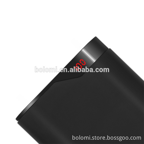 Rubber coating shell 10000mah battery power bank with LED screen
